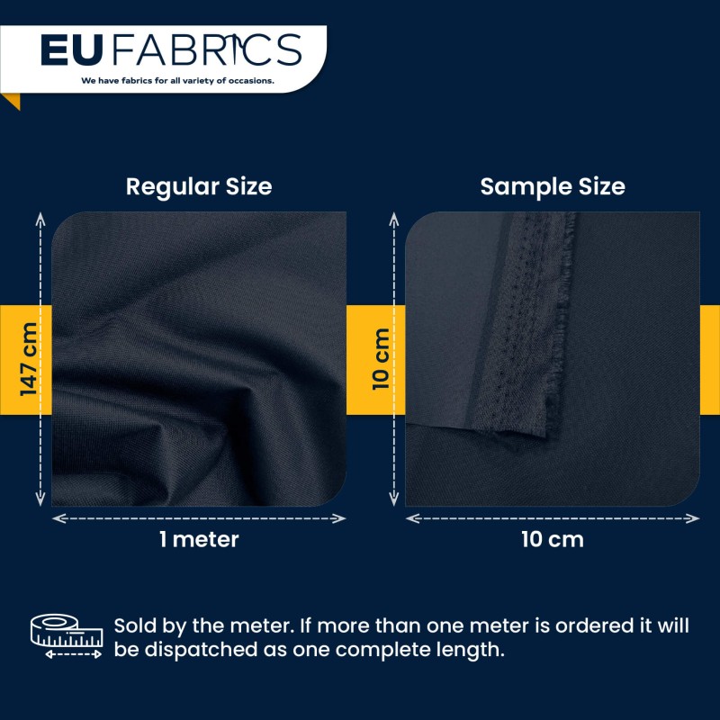 4oz Polyester NR005 Breathable Waterproof Fabric Navy