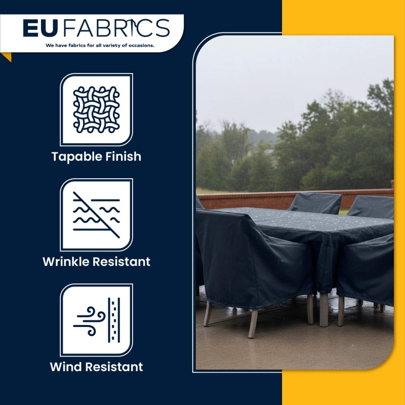 4oz Polyester NR005 Breathable Waterproof Fabric Navy