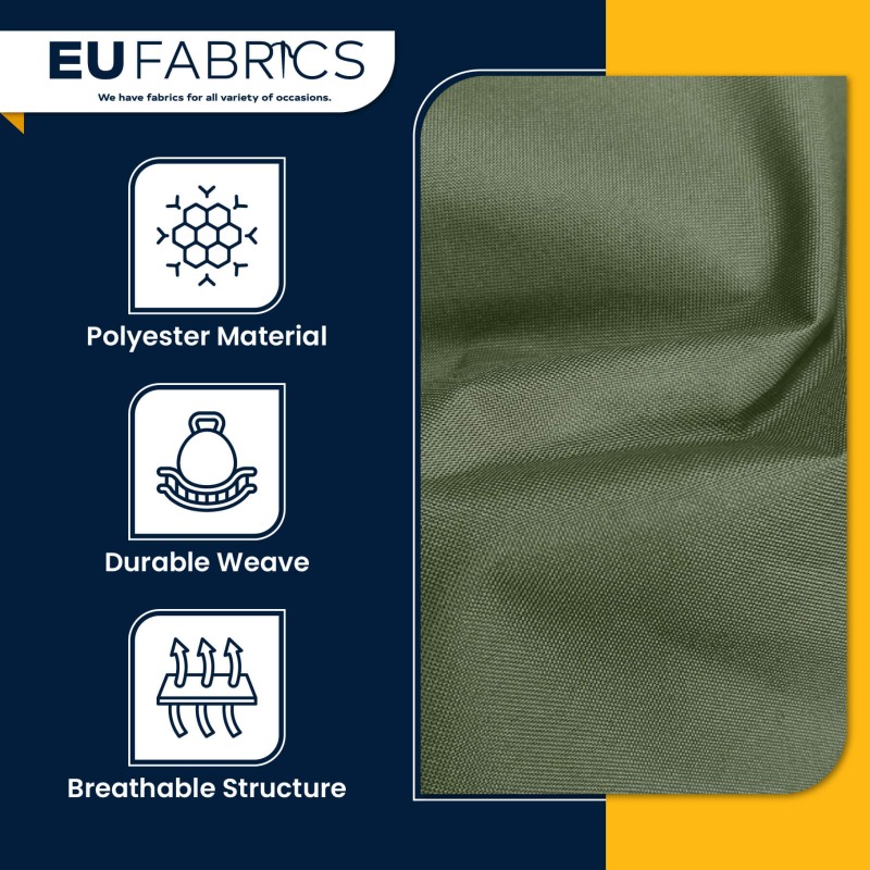 4oz Polyester NR005 Breathable Waterproof Fabric Olive
