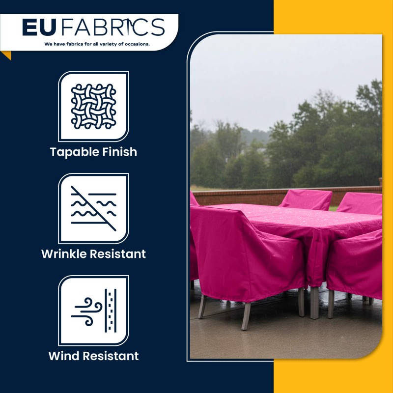 4oz Polyester NR005 Breathable Waterproof Fabric Pink