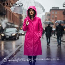 4oz Polyester NR005 Breathable Waterproof Fabric Pink