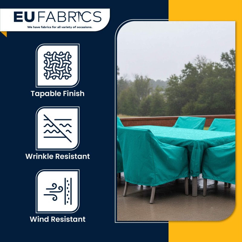 4oz Polyester NR005 Breathable Waterproof Fabric Teal