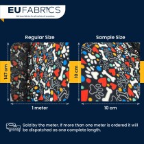 Anti Pill Printed Fleece Fabric Black