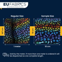 Anti Pill Printed Fleece Fabric Rainbow