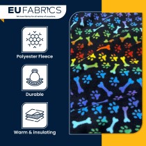 Anti Pill Printed Fleece Fabric Rainbow