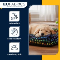 Anti Pill Printed Fleece Fabric Rainbow