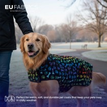 Anti Pill Printed Fleece Fabric Rainbow