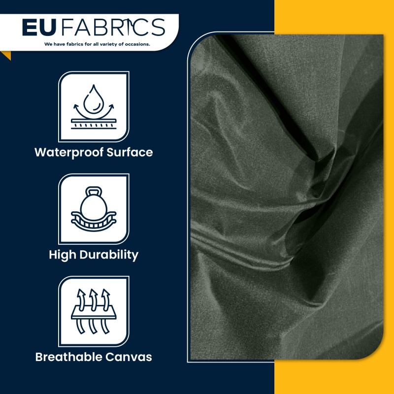 Distressed Waxed Canvas Fabric 1