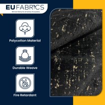 Flecked Upholstery Fabric  Black with White Fleck 1