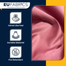Clearance Fire Retardant Velvet Salmon 1