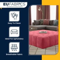 Clearance Fire Retardant Velvet Salmon 1