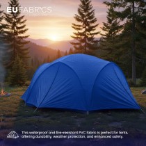 Fire Resistant Ripstop Polyester Canvas Royal1