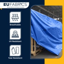 Fire Resistant Ripstop Polyester Canvas Royal1