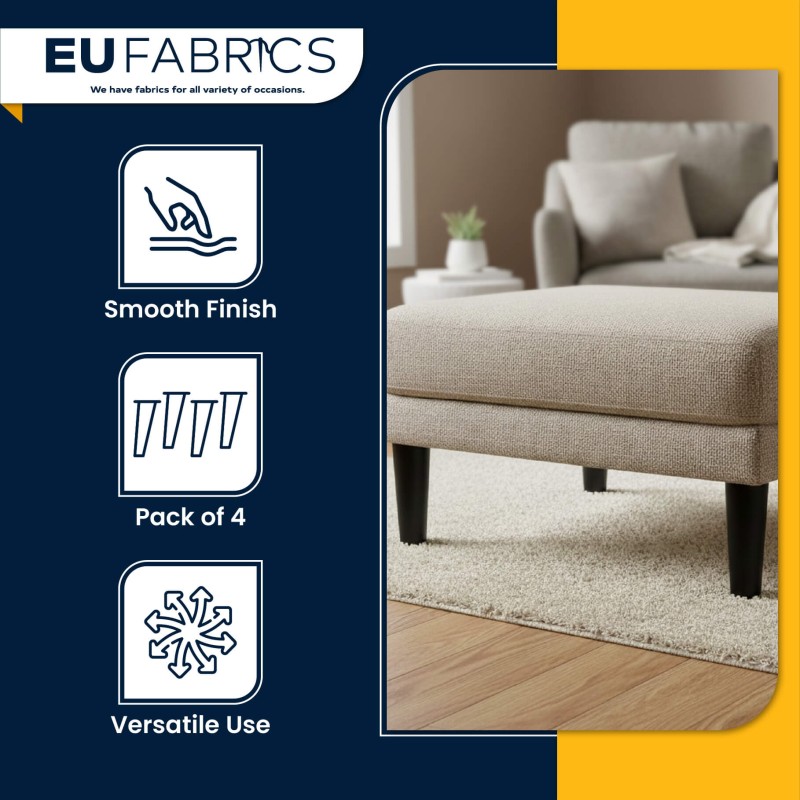 18cm / 7" Round Tapered Wooden Replacement Legs x4