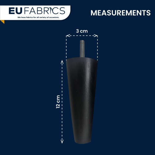 18cm / 7" Round Tapered Wooden Replacement Legs x4