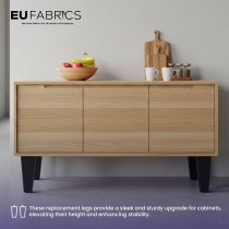 18cm / 7" Round Tapered Wooden Replacement Legs x4