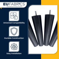 18cm / 7" Round Tapered Wooden Replacement Legs x4