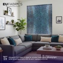 Hologram PVC Semi Opaque Fabric 10 Meter Roll1