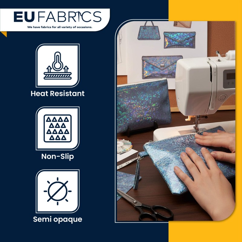 Hologram PVC Semi Opaque Fabric 10 Meter Roll1