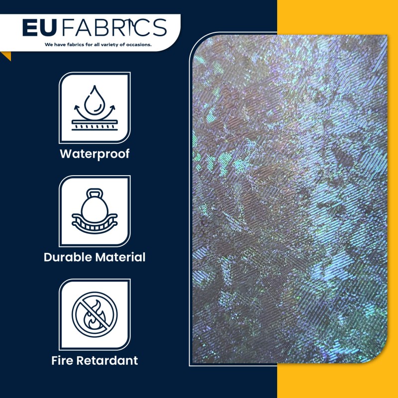 Hologram PVC Semi Opaque Fabric 10 Meter Roll1