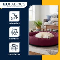 Fabric for Throws and Cushions Plum