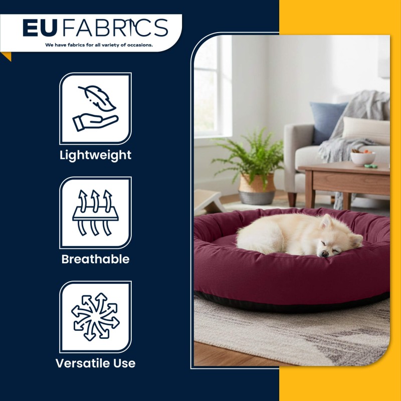 Fabric for Throws and Cushions Plum