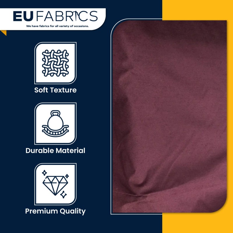 Fabric for Throws and Cushions Plum