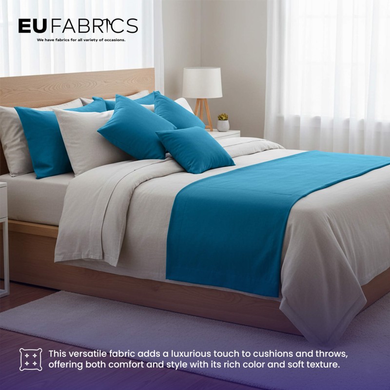 Fabric for Throws and Cushions Plum