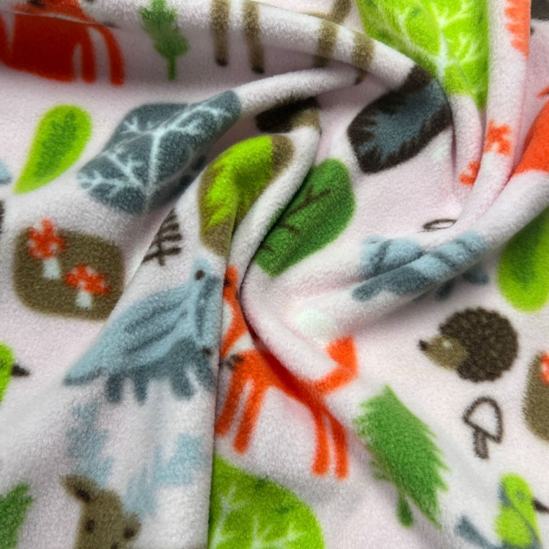 Cuddle Fleece Fabric Pink3