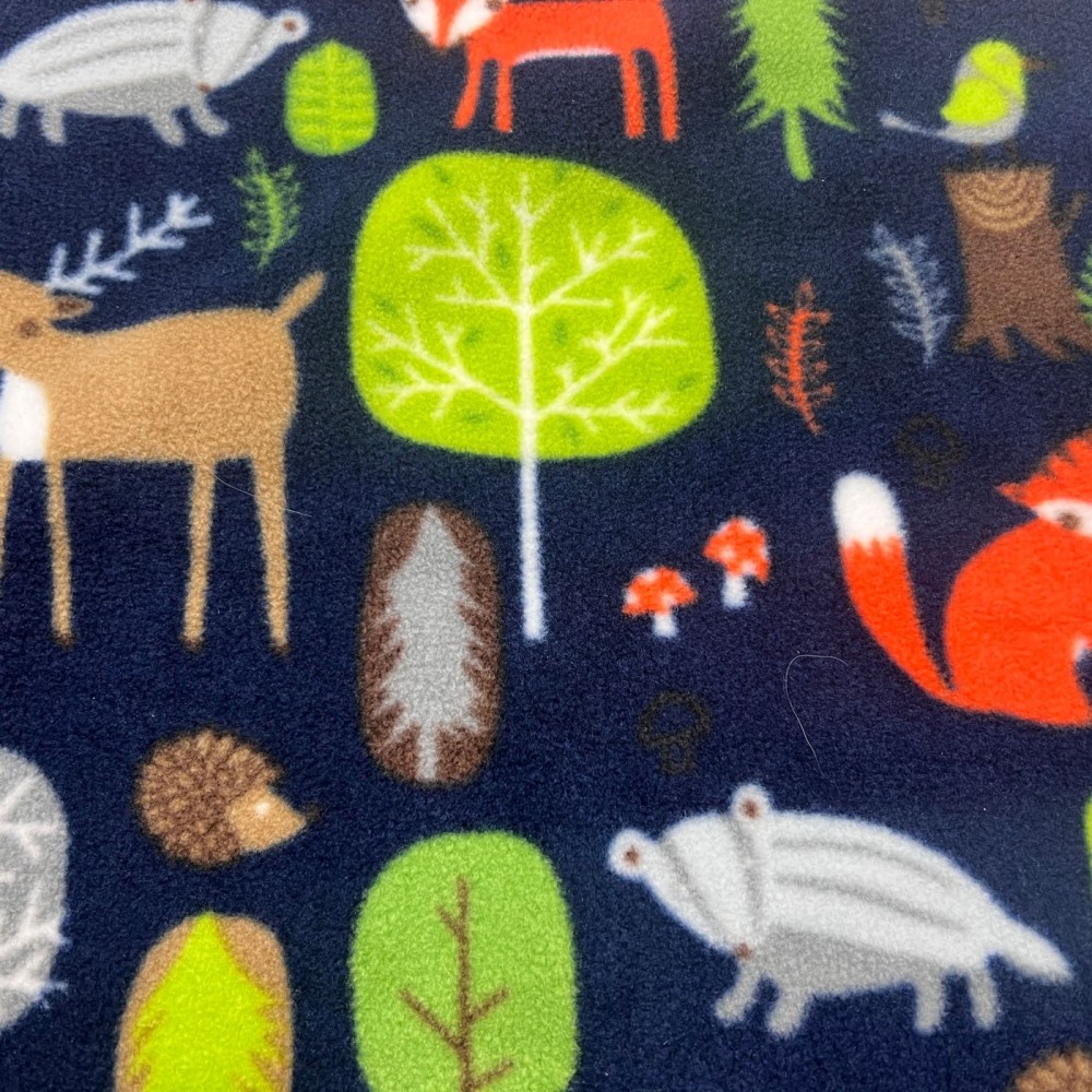 Cuddle Fleece Fabric Navy1