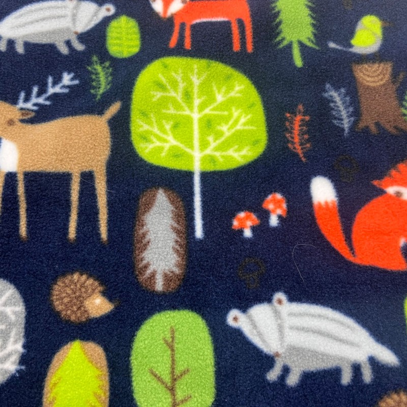 Cuddle Fleece Fabric Navy1