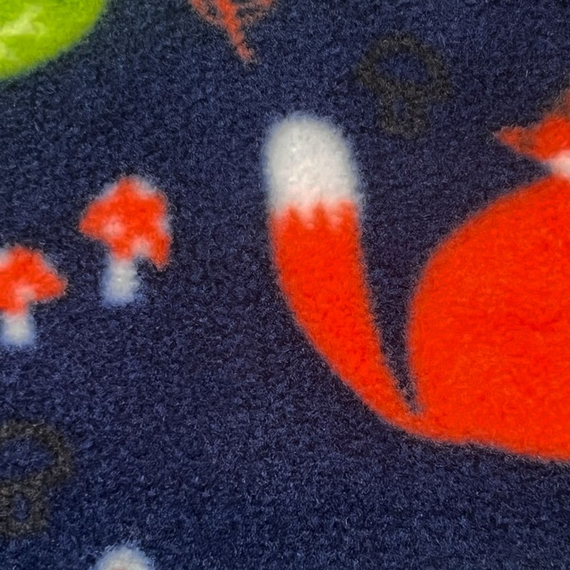Cuddle Fleece Fabric Navy2
