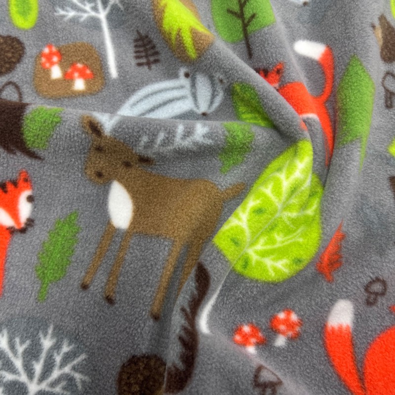 Cuddle Fleece Fabric Grey3