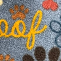 Cuddle Fleece Woof Design Grey3