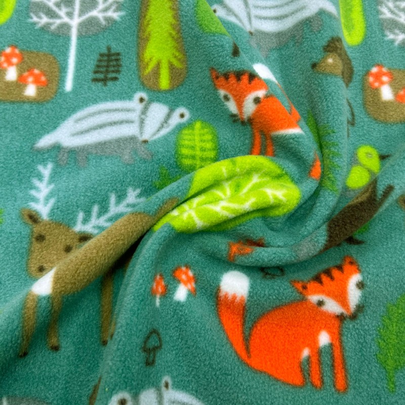 Cuddle Fleece Fabric Green 3