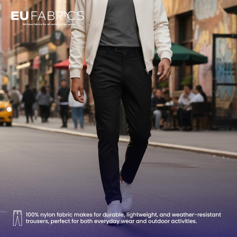 100% Nylon Fabric Nylon Black 1