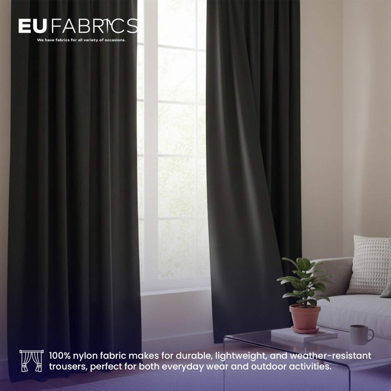 100% Nylon Fabric Nylon Black 1