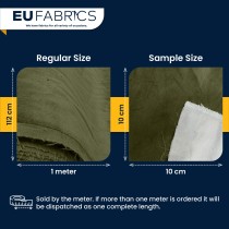 Cotton Velvet Fabric Dressmaking Olive Green