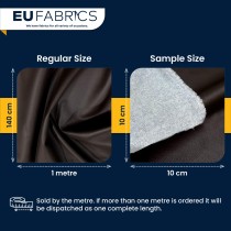 Luxury Soft Feel Leather Look Fabric Black 2