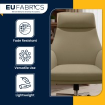 Luxury Soft Feel Leather Look Fabric Black 2