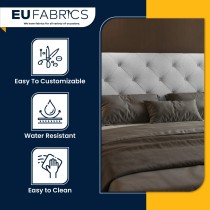 Luxury Soft Feel Leather Look Fabric Black 2