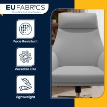 Luxury Soft Feel Leather Look Fabric Black 2