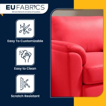 Luxury Soft Feel Leather Look FabricR Grey2