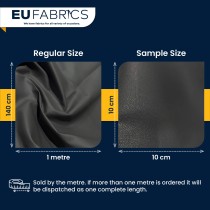 Luxury Soft Feel Leather Look FabricR Grey2