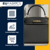 Luxury Soft Feel Leather Look FabricR Grey2