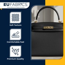 Luxury Soft Feel Leather Look FabricR Grey2