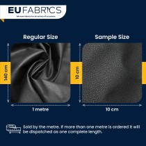 Luxury Soft Feel Leather Look FabricR Grey2