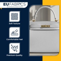 Luxury Soft Feel Leather Look FabricR Grey2