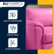 Luxury Soft Feel Leather Look FabricR Grey2