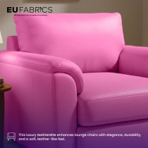 Luxury Soft Feel Leather Look FabricR Grey2